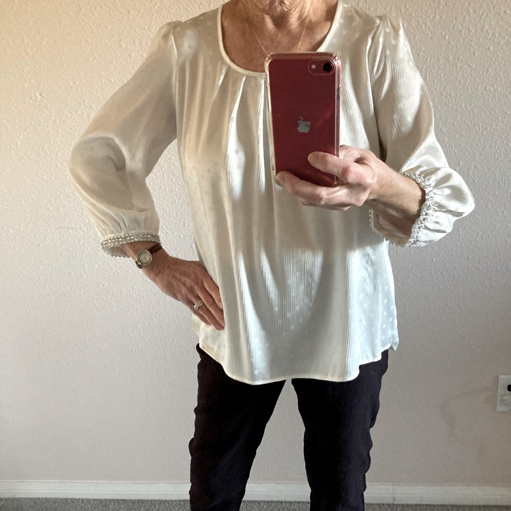 Dressy Cream Blouse
